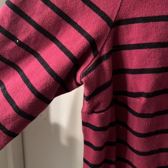 Old Navy red dress with black stripes size large - Picture 4 of 8